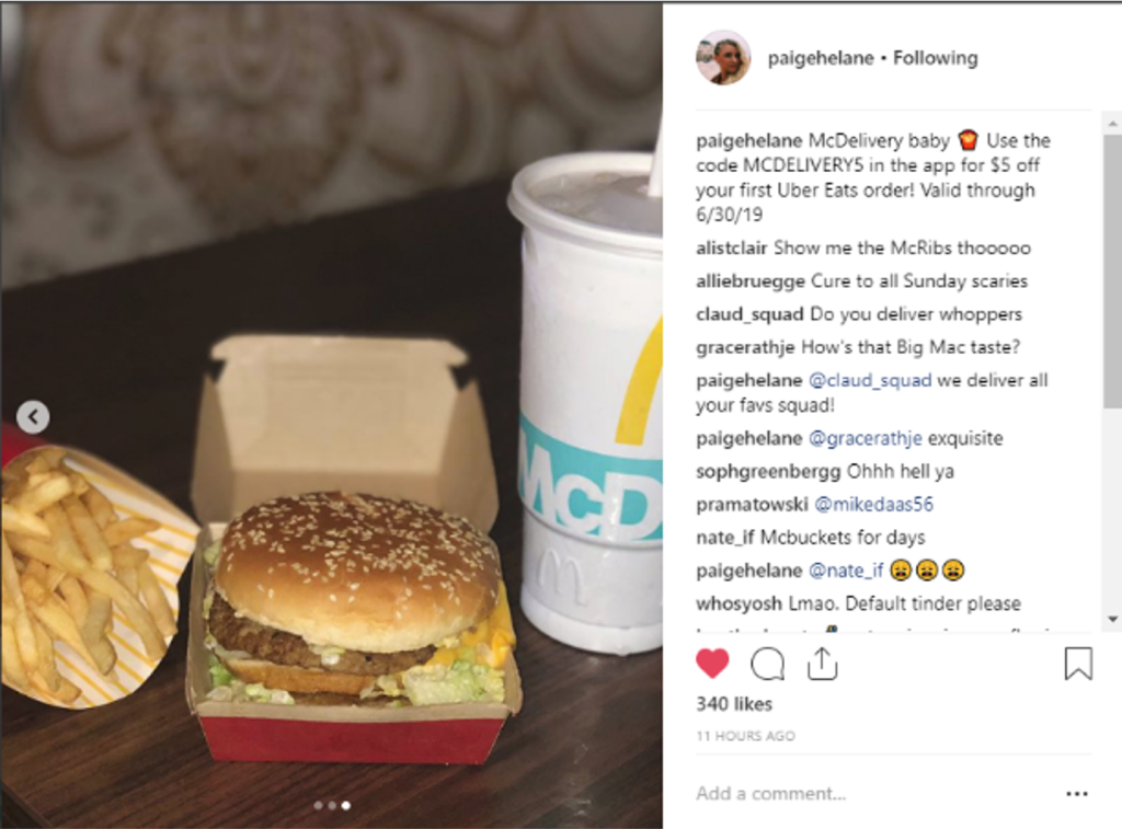 McD's National Coffee Day IG post