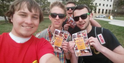Flyering on Campus